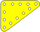 2.5" x 2" Triangular Plate, part 222